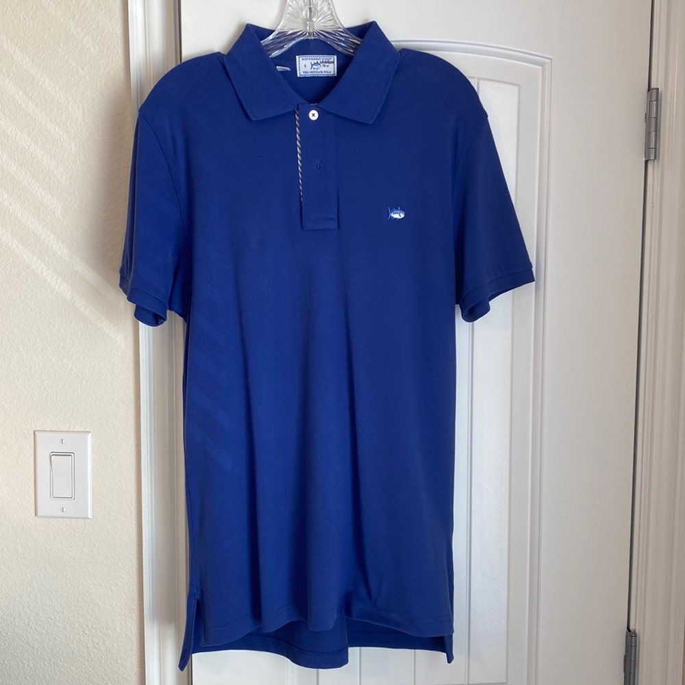 Men’s Southern Tide Polo T-shirt (royal blue) (small)
